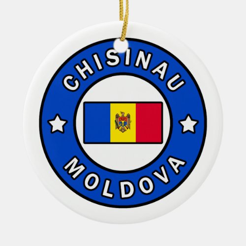 Chisinau Moldova Ceramic Ornament