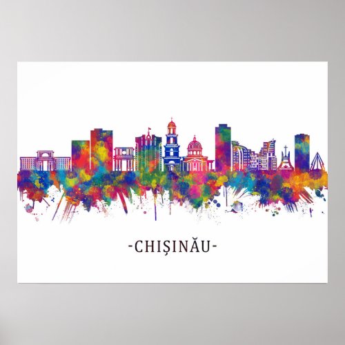 Chișinău Moldova Skyline Poster