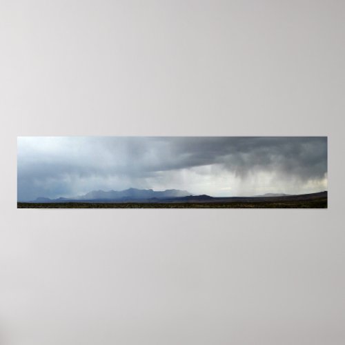 Chisos Mountains Rainstorm _ Big Bend Poster