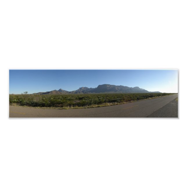 Chisos Mountains, Texas Photo Print (Front)