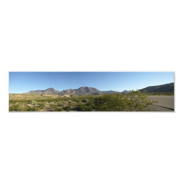 Chisos Mountains, Texas Photo Print (Front)