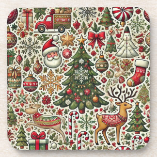 Chistmas beverage coaster