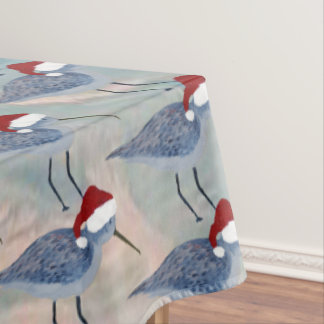 Chistmas sandpipers Holdiay coastal tablecloth