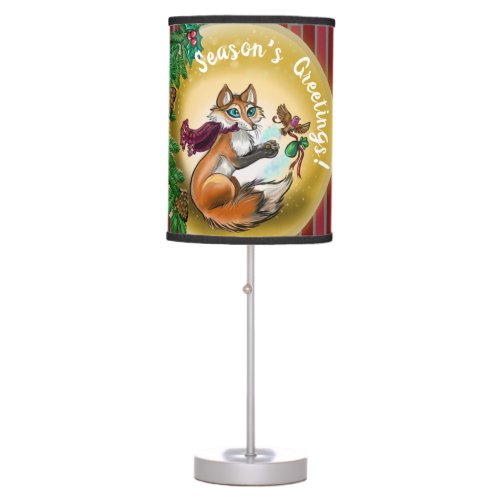 Chistmas seasons greetings gifting Fox Table Lamp