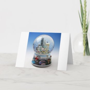Chistmas Snow Globe Holiday Card by awesometees at Zazzle