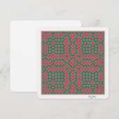 Chistmas Themed, Hitomezashi inspired Tile (Front/Back)
