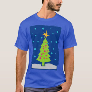 Chistmas Tree Paper Cut Clean T-Shirt