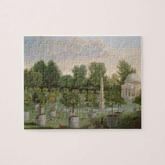 Chiswick House Gardens (oil on canvas) Jigsaw Puzzle (Horizontal)