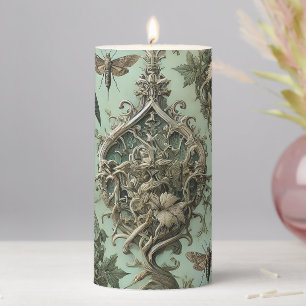 Chitinous Elegy – Gothic Altar in Solitaire Pillar Candle