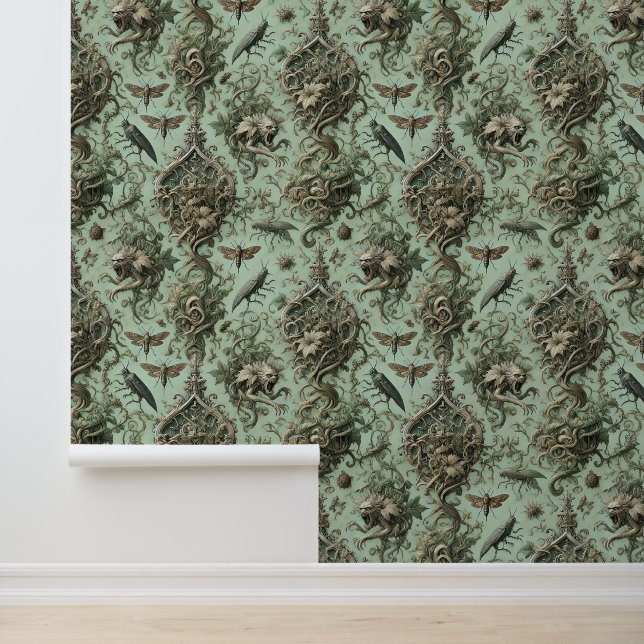 Chitinous Elegy – Gothic Insect  Wallpaper (Application)