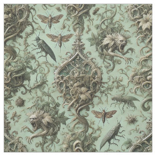 Chitinous Elegy – Gothic Victorian Statement Tile Fabric
