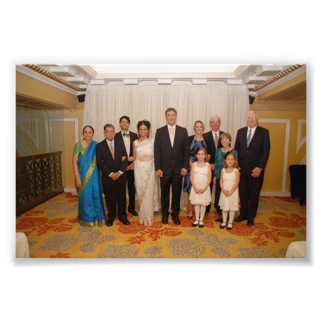 Chitra & Jeffrey: Wedding Photo Print (Front)