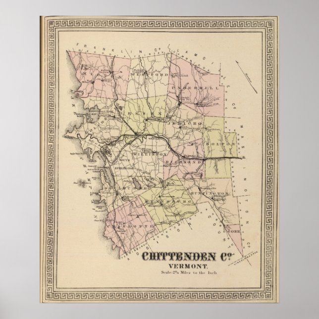Chittenden County in Vermont Poster (Front)