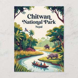 Chitwan National Park Nepal Postcard