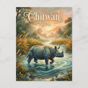 Chitwan National Park Nepal Postcard