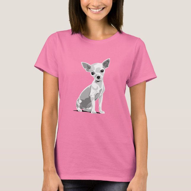 Chiuahua dark t-shirt (Front)