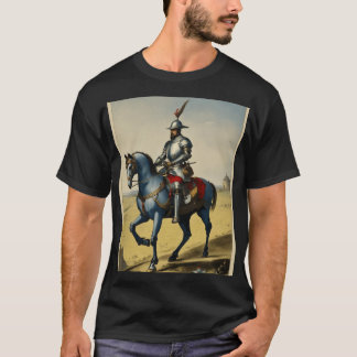 "Chivalric Knight on Horseback – Timeless Medieval T-Shirt