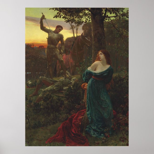 Chivalry by Frank Bernard Dicksee Poster (Front)