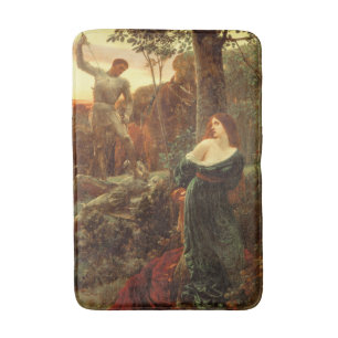 Chivalry (by Frank Dicksee) Bath Mat
