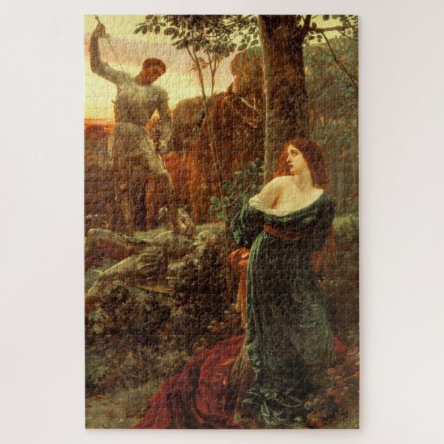 Chivalry (by Frank Dicksee) Jigsaw Puzzle (Vertical)