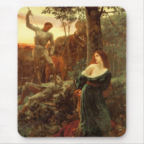 Chivalry by Frank Dicksee Mouse Pad