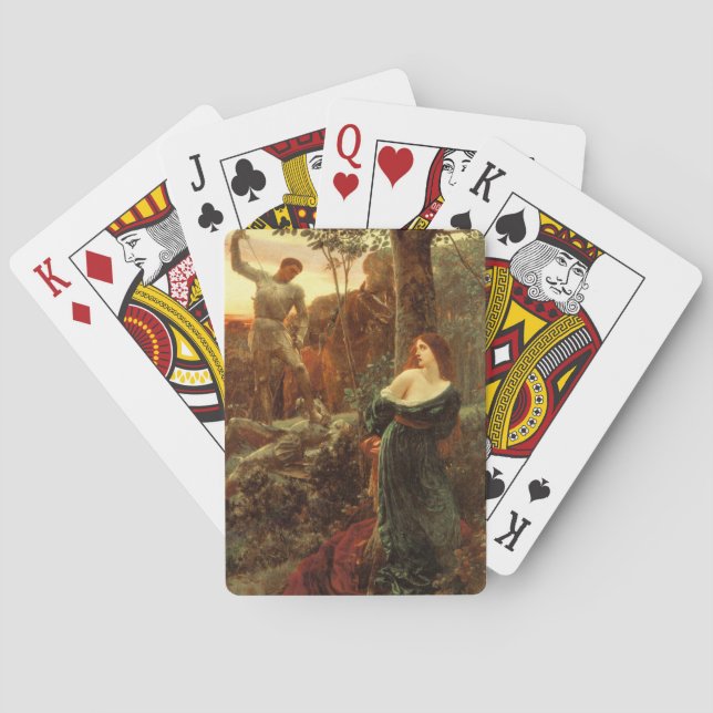 Chivalry (by Frank Dicksee) Poker Cards (Back)