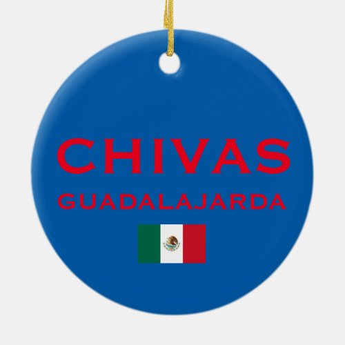 Chivas Guadalajara Custom Christmas Ornament