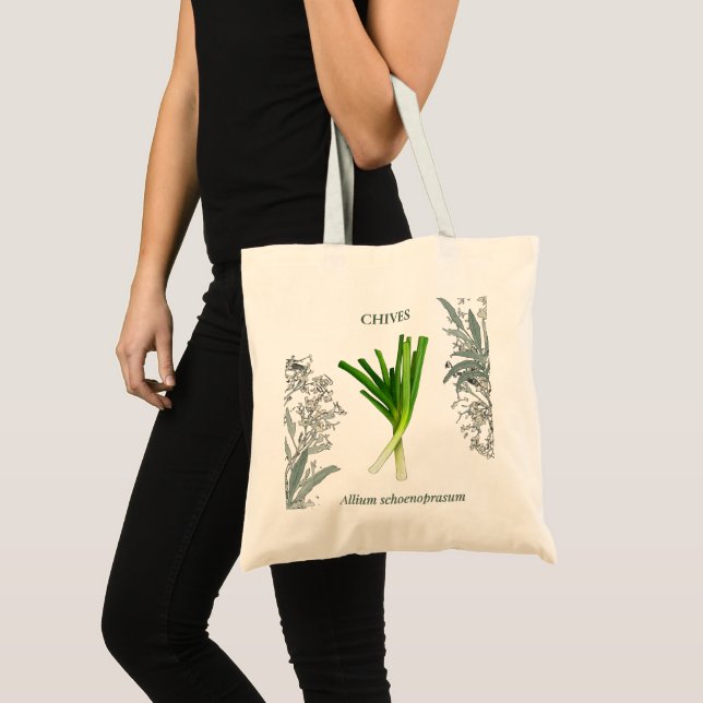 Chives — Allium schoenoprasum Tote Bag (Front (Product))