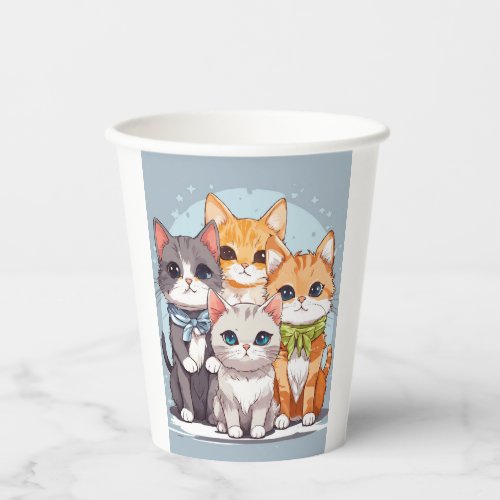 Chivi Cats Printed Paper Cup Paper Cups