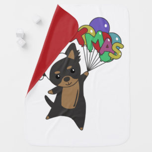 Chiwawa Christmas Dog Winter Animals Dogs Baby Bla Blanket
