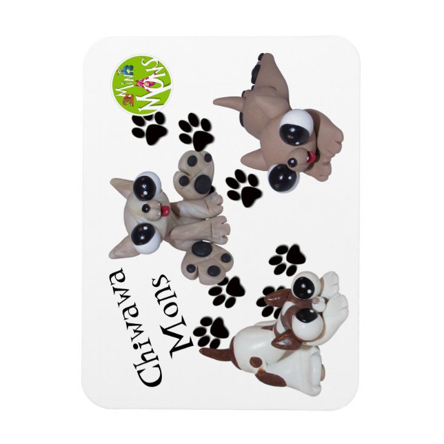 Chiwawa Mon Magnet (Vertical)