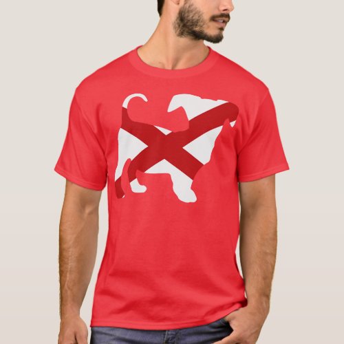 Chiweenie Dog Lover Alabama Flag T_Shirt