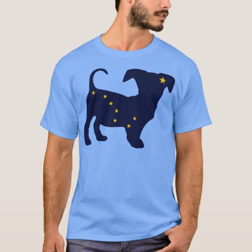 Chiweenie Dog Lover Alaska Flag T_Shirt