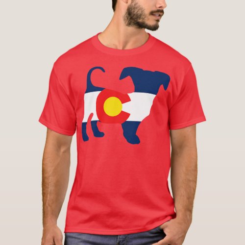 Chiweenie Dog Lover Colorado Flag T_Shirt