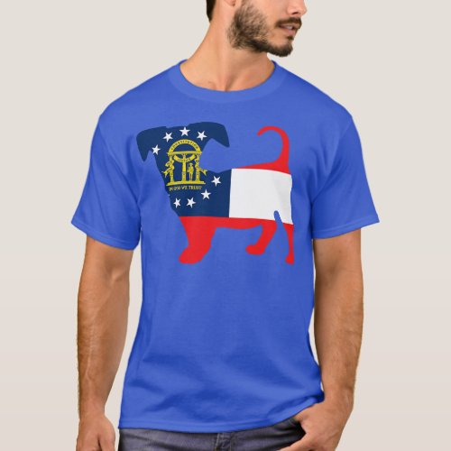 Chiweenie Dog Lover Georgia Flag T_Shirt