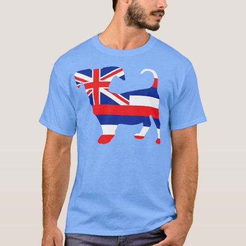 Chiweenie Dog Lover Hawaii Flag T_Shirt