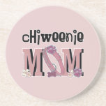 My Chiweenie is Totally Tubular Sandstone Coasters | Zazzle