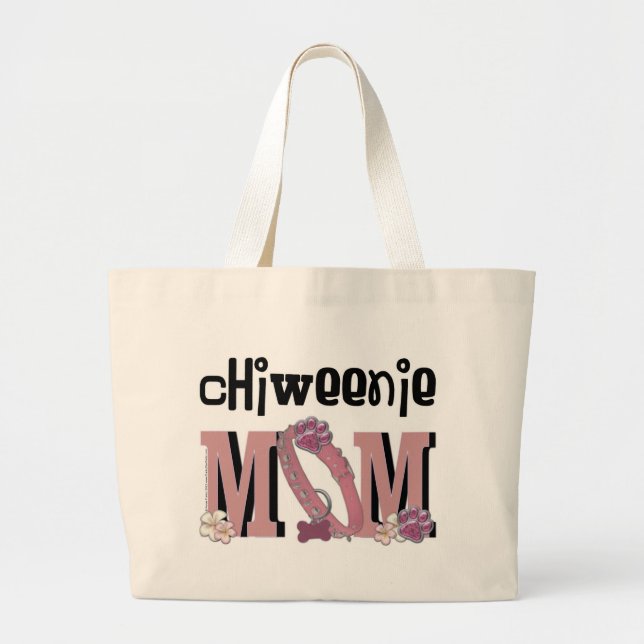 ChiWeenie MOM Large Tote Bag (Front)