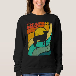 Chiweenie Vintage Sunset Mom Dad Sweatshirt