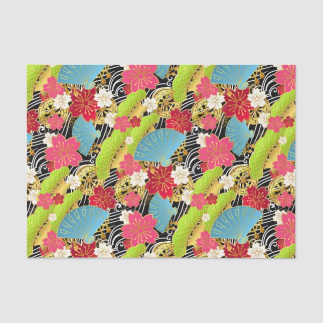 Chiyogami style tissue Paper (Front)