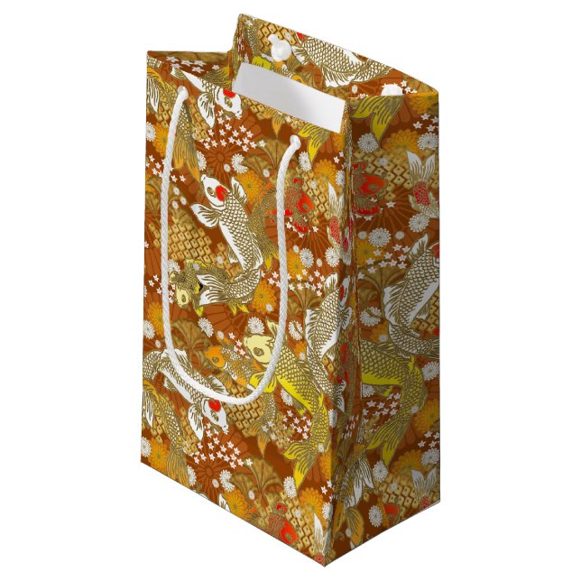 Chiyogami-Washi Styled gift bag (Front Angled)