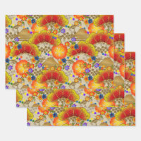 Chiyogami Yuzen Washi Style pattern Wrapping Paper