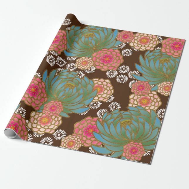 Chiyogami Yuzen washi styled wrap Wrapping Paper (Unrolled)