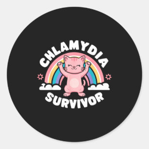 Chlamydia Survivor Classic Round Sticker