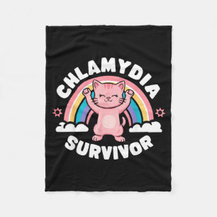Chlamydia Survivor  Fleece Blanket