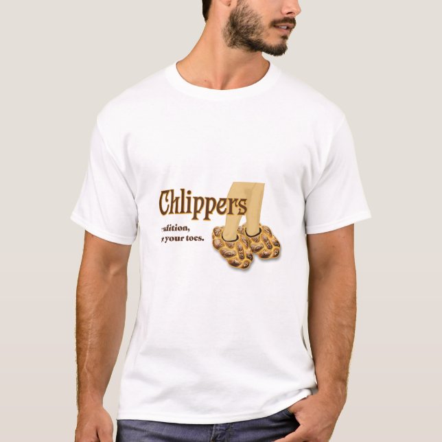 Chlippers T-shirt (medium skin tone) (Front)