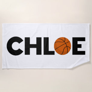Chloe Basketball Beach Towel