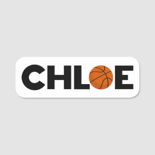 Chloe Basketball Name Tag