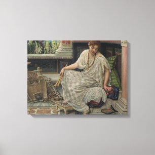 Chloe (by Edward Poynter) Canvas Print