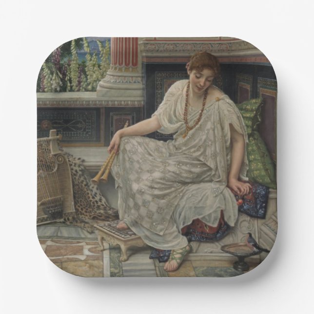 Chloe (by Edward Poynter) Paper Plates (Front)